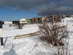 Картинная галерея на заборе вокруг спелеобазы